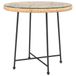 vidaXL Eettafel Ø80 cm gehard glas en staal