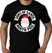 Bellatio Decorations Sons of Santa Grote maten fout Kerst t-shirt - Sons of Santa North Pole - zwart voor heren - plus size kerstkleding / kerst outfit XXXXL