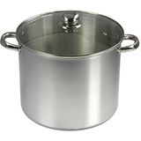 Baumalu 342654 vleespan met deksel, 13,5 l, diameter 28 cm, roestvrij staal, roze