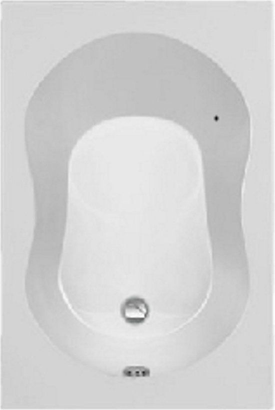 Plieger Compact solobad acryl 120x80cm wit