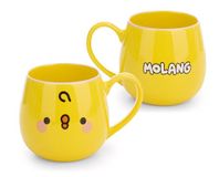 62797 Piu Piu 62797 Mok Piu Piu 400 ml 8 x 9 cm met banderol, geel
