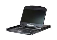 ATEN CL3108NX KVM-Switch, 18,5 Zoll TFT, VGA, PS/2-USB, 8 Port, ES-Layout