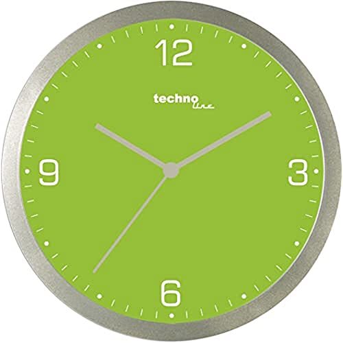 technoline WT 9 quartz wandklok, groen, Ø 3cm