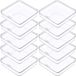 10 boîtes de rangement transparentes avec couvercle - parfait pour perles et accessoires