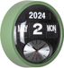 Karlsson Round Flip Wandklok - Jungle groen