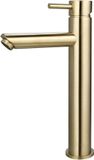 Sanilux Wastafelmengkraan Opbouw Hoog 12.5x29.6 cm Geborsteld Goud