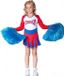 Wilbers Cheerleader rood/wit/blauw (mt 164)