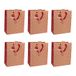 Eurowrap - X-30897-2Cpack - Set van 6 Kerstcadeauzakken - Groot Formaat 26,5x14x33cm - Kerstman - 210g