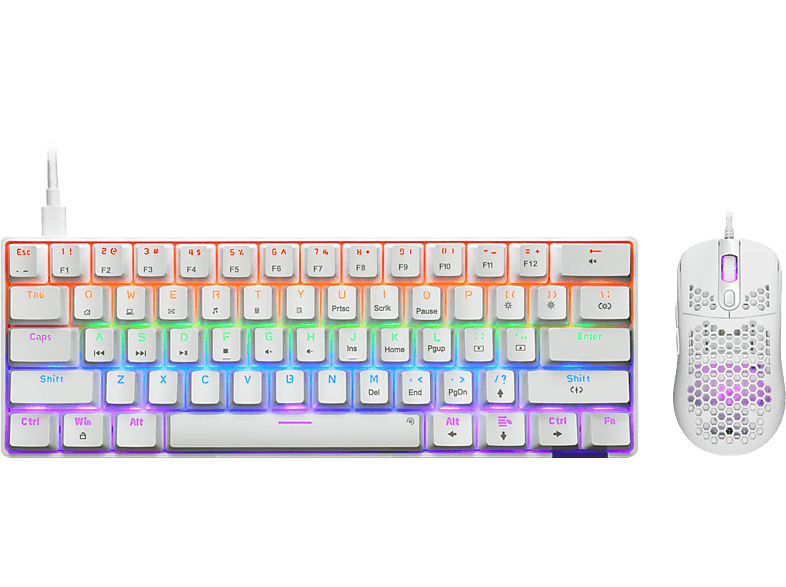 ISY IBG-1000-US Gaming Mouse and Keyboard Set - White
