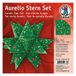 Ursus Aurelio 34395500 - vouwblaadjes met ster wintertover, rood/groen, 33 vellen, van transparant papier 115 g/m², ca. 14,8 x 14,8 cm, eenzijdig bedrukt, ideaal als kerstdecoratie