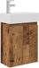 vidaXL Badkamermeubel met kraan Oud hout 45,5 x 22,5 x 84 cm