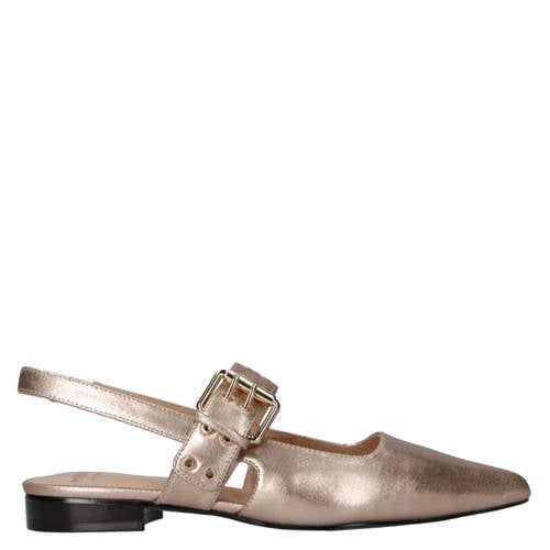 Cycleur de Luxe Lamium leren slingback loafers rosé