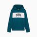 PUMA Squad Hoodie 68277522 Unisex Kinderen Wit/Teal 128