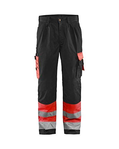 Blåkläder Werkbroek High Vis 1584-1860 - High Vis Rood/Zwart - C64