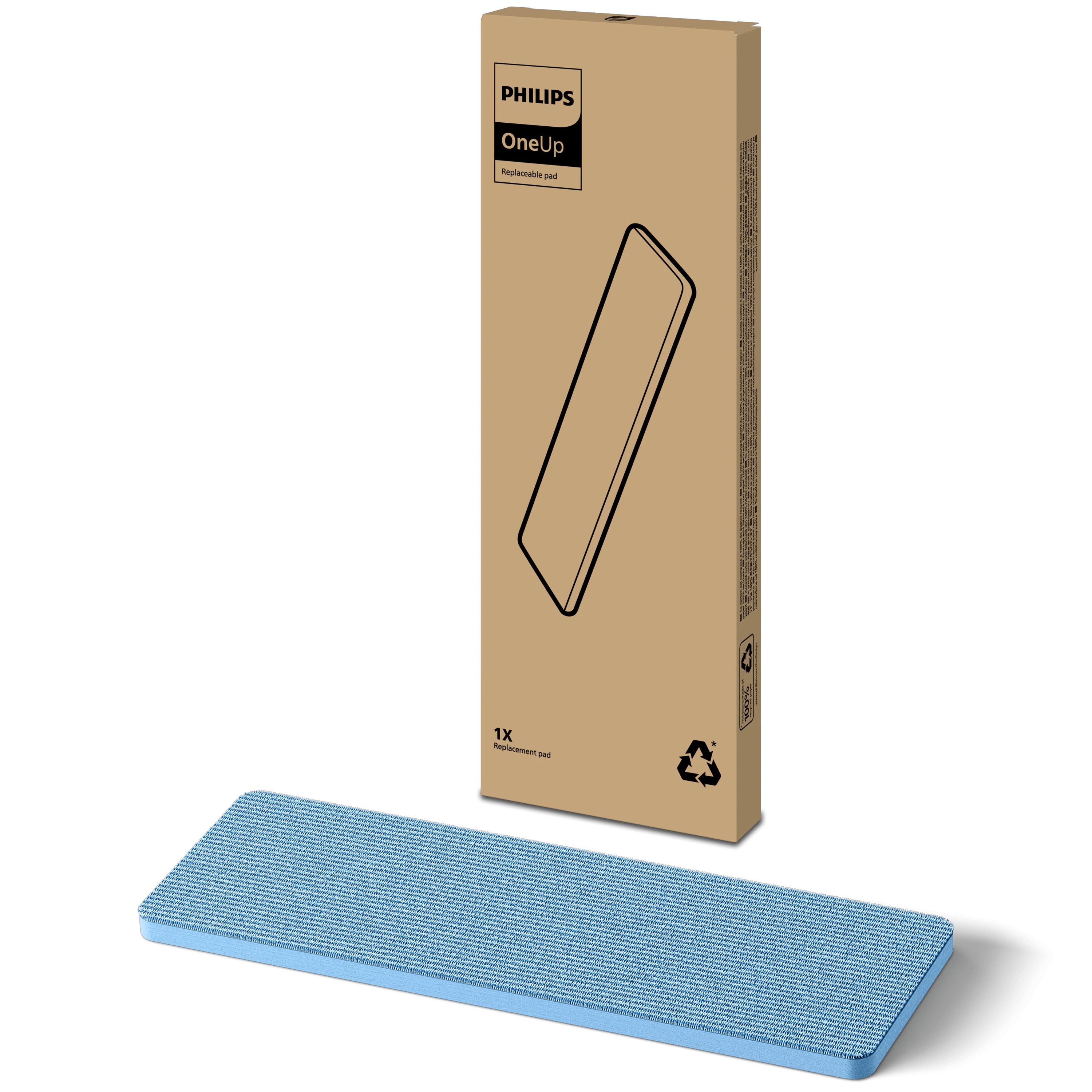 Philips OneUp Vervangbare Dweildoek XV1882/10 - Blauw - Enkele Verpakking