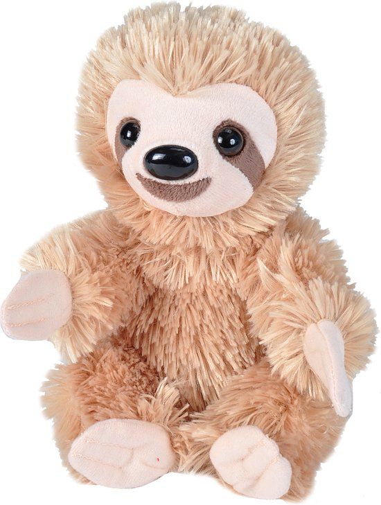 Wild Republic Hug'ems Sloth - 17cm - Beige/Crème - Pluche Knuffel