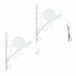 Relaxdays plantenhaak met slak - set van 2 - tot 5 kg - muurhaak hanging basket - buiten - ijzer