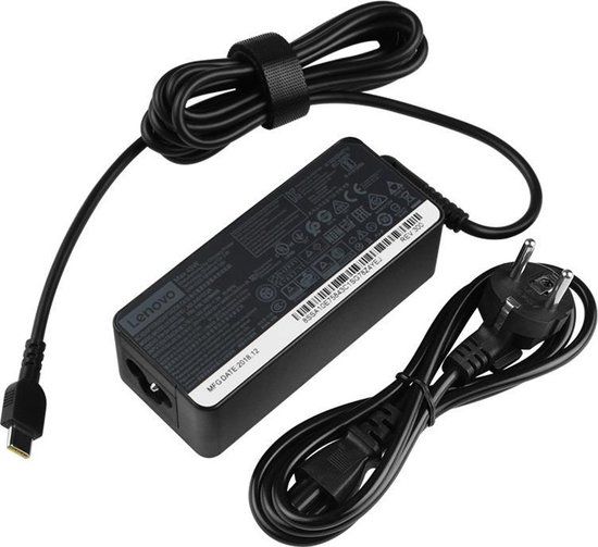 Lenovo AC adapter 45W (USB-C) - Zwart