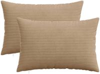 vidaXL Kussensloop 2 stuks HEERLEN Bruin 40 x 60 cm corduroy