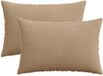 vidaXL Kussensloop 2 stuks HEERLEN Bruin 40 x 60 cm corduroy