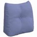 vidaXL Coussin de dossier Jean Bleu 45 x 24 x 50 cm Tissu