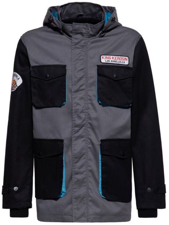 King Kerosin California Outdoor Jacket Heren Tussenseizoensjas - antraciet - XXL
