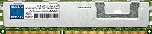 GLOBAL MEMORY 16GB DDR3 1600MHz ECC RDIMM Server RAM