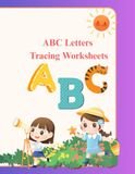 ABC Letters Tracing Worksheet: Alphabet Handwriting Practice Workbook for Kids Ages 3-5