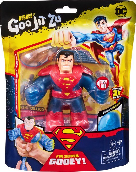 Goo Jit Zu DC Superhelden Set - Kriptonian Armor Superman - Speelfiguur - Jongens en meisjes