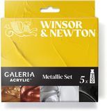 Winsor & Newton Galeria Acryl Metallic Set – 5x60ml