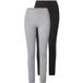 ESMARA® Lot de 2 leggings femme (noir/gris, S (34/36))