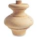 Gedotec Pied de meuble KATHARINA en bois avec cheville en bois, Ø 87 mm