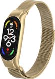 Strap-it Milanese band - retro goud - Geschikt voor Xiaomi Mi Band 7