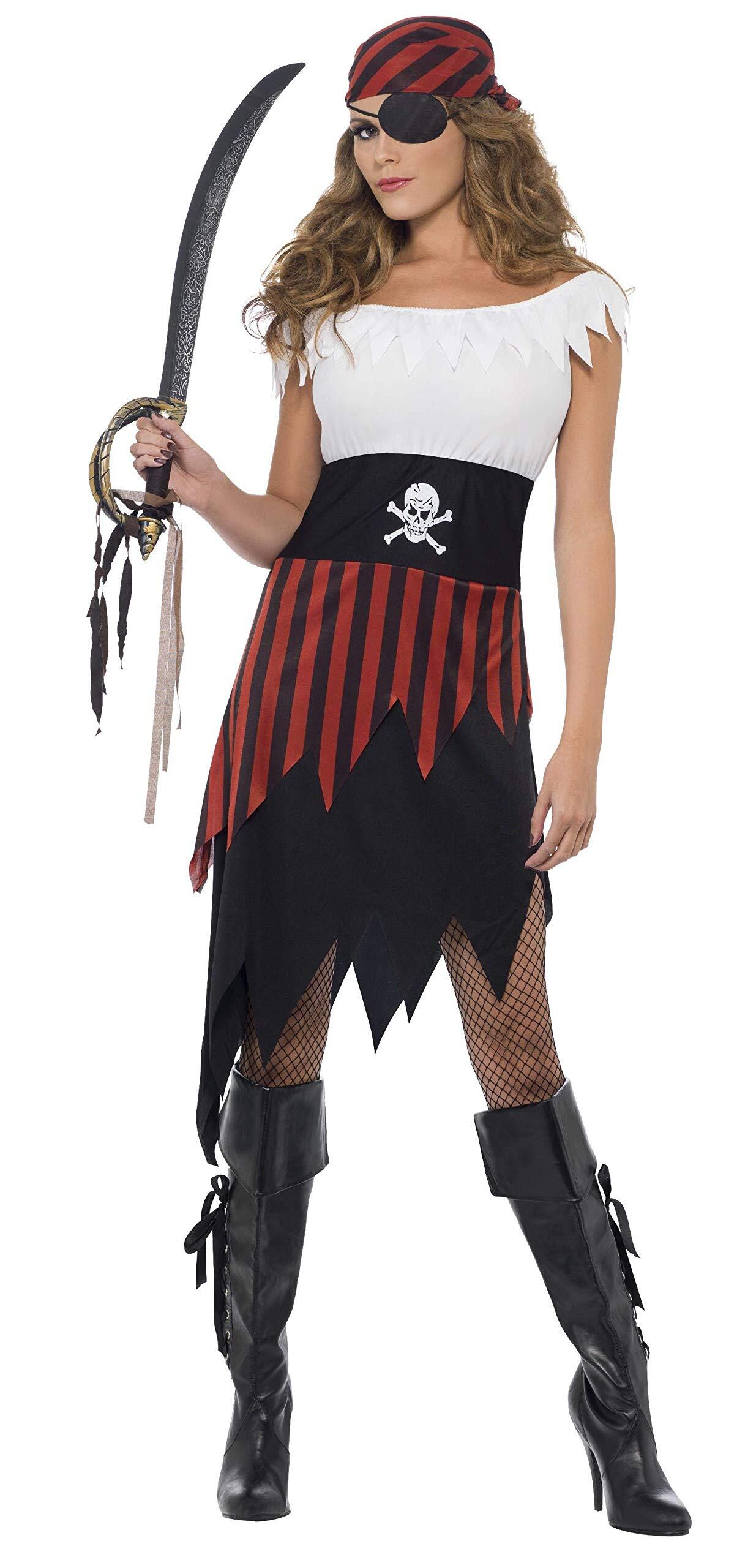 Vegaoo Piraat schatjes kostuum met jurk en hoofdbedekking, medium