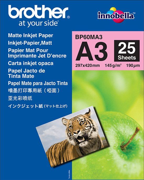 Brother BP60MA3 Inkjet Paper A3 145g - 25 Sheets