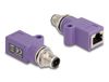 Delock Adaptateur M12 RJ45 Cat5e Violet