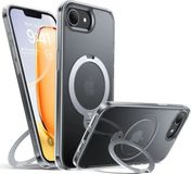 Torras UPro Ostand Spin Hoesje Geschikt voor Apple iPhone 16e - Transparant