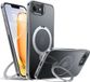 Torras UPro Ostand Spin Hoesje Geschikt voor Apple iPhone 16e - Transparant