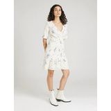 VERO MODA Kleid 'VMPAGE' hellblau / braun / gelb / naturweiß
