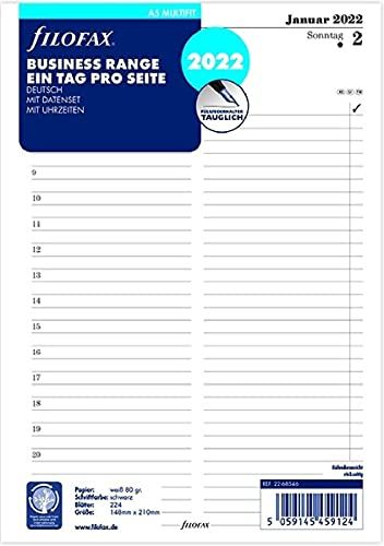 FILOFAX A5 Multi 1 dag per pagina (Duits) 2022