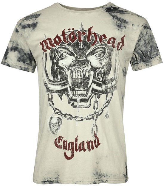 Motörhead Logo England Heren T-shirt - grijs - 3XL