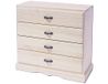 Commode INNSPIRO Commode voor tafel, balsahout, 4 laden, 30 x 13 x 28 cm.