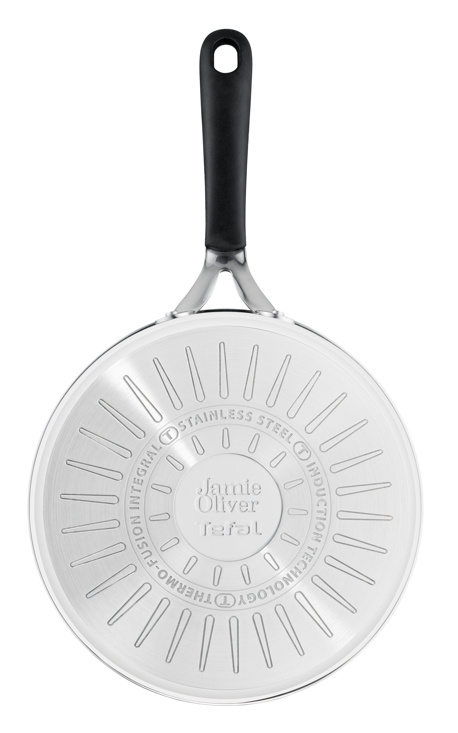 Tefal Jamie Oliver Saute Pan - 25cm - Stainless Steel with Lid - Induction Compatible