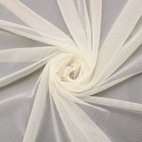 Rekbare Shenzhen Haorui Industrial Technology Co., Ltd. Power Mesh Stoff Stretch: 4-Way Net Superfijne Stof Nylon Spandex Transparante Mesh - 1 Yards Lang 60 Zoll Breed (Licht Nude)