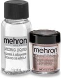 Mehron Metallic Poeder + Mixing Liquid - Lavendel