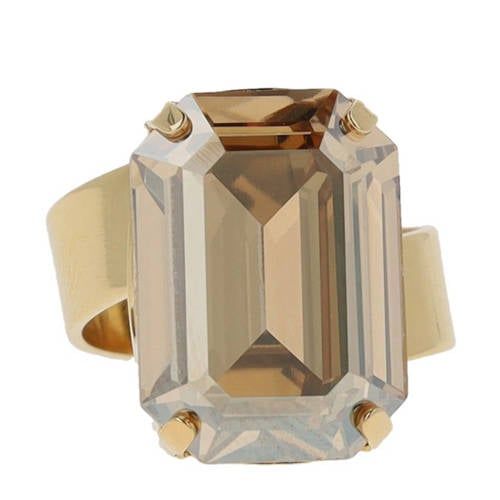 Otazu gold plated ring met Swarovski kristal Lady Di