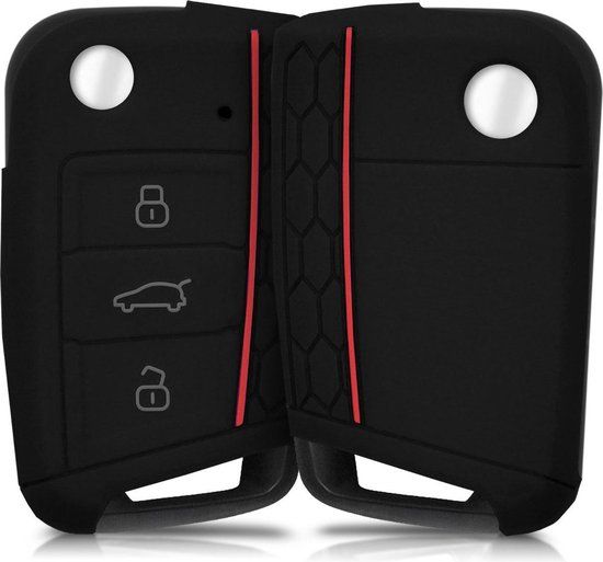 kwmobile autosleutel hoesje voor VW Golf 7 MK7 - Zwart