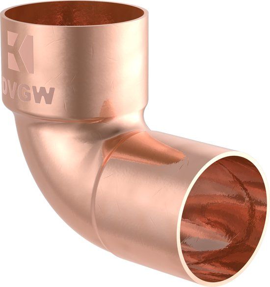 KIRCHHOFF CU Knie 90° - Blanco - 15 mm - 1 mof