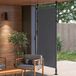 MODENUIT Parasol – Autoportant et Réglable en Hauteur – 150 x 220-310 cm – Aluminium – Gris foncé