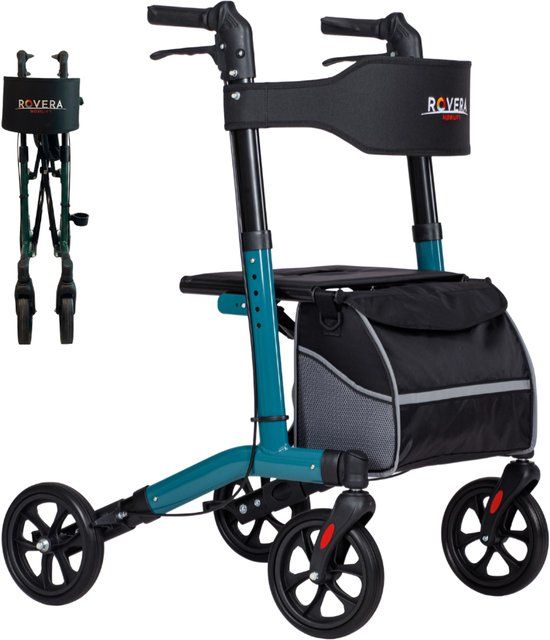 Rovera Mobility Rovera® Easy Rollator - Lichtgewicht en Opvouwbaar - Groen